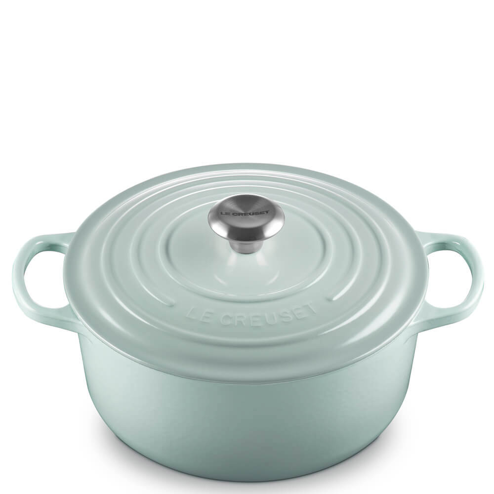 Le Creuset Signature Sea Salt Cast Iron Round Casserole 26cm